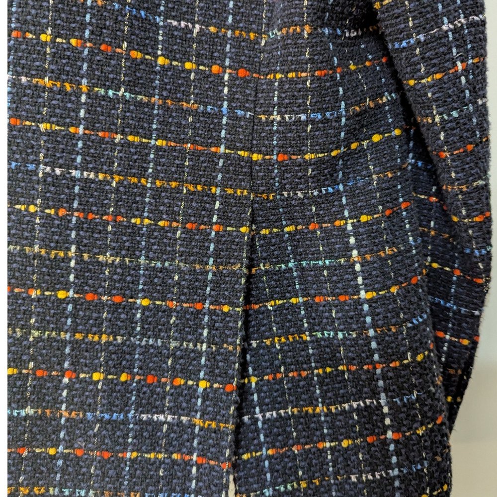 Veronica Beard Rumer Dickey Jacket Blue Tweed Double Breasted Size 8 Preowned - Picture 8 of 12